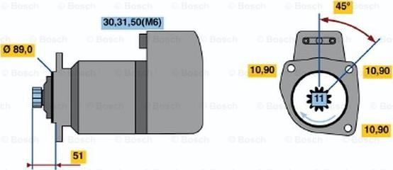 BOSCH 0 001 416 053 - Motorino d'avviamento autozon.pro