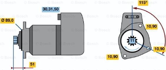 BOSCH 0 001 416 069 - Motorino d'avviamento autozon.pro