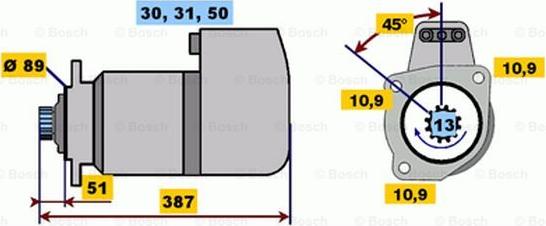 BOSCH 0 001 416 064 - Motorino d'avviamento autozon.pro