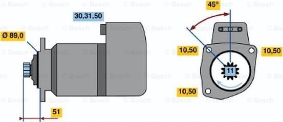 BOSCH 0 986 012 740 - Motorino d'avviamento autozon.pro