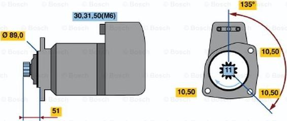 BOSCH 0 001 416 003 - Motorino d'avviamento autozon.pro