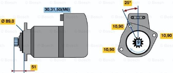 BOSCH 0 001 416 080 - Motorino d'avviamento autozon.pro