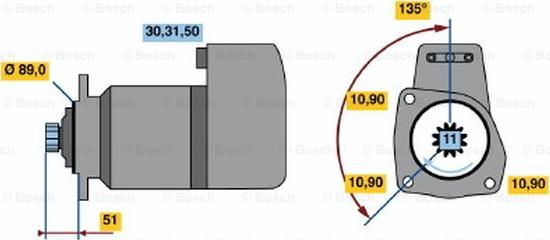 BOSCH 0 001 416 030 - Motorino d'avviamento autozon.pro