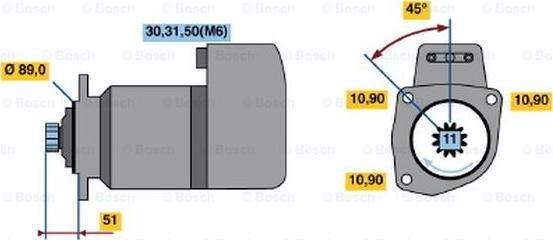 BOSCH 0 001 416 038 - Motorino d'avviamento autozon.pro