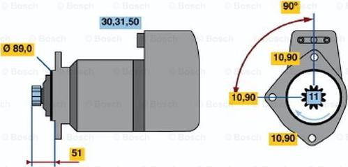 BOSCH 0 001 416 033 - Motorino d'avviamento autozon.pro