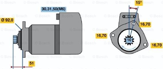 BOSCH 0 001 416 029 - Motorino d'avviamento autozon.pro