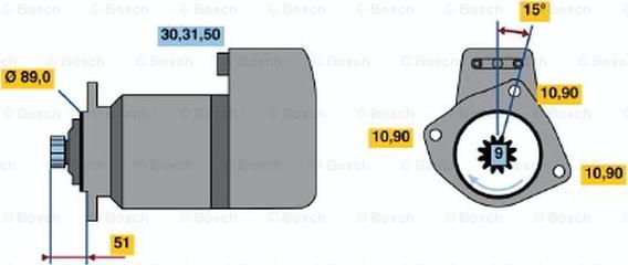 BOSCH 0 001 416 025 - Motorino d'avviamento autozon.pro