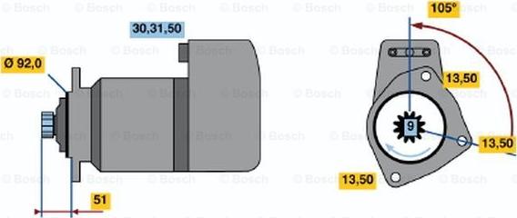 BOSCH 0 001 416 074 - Motorino d'avviamento autozon.pro