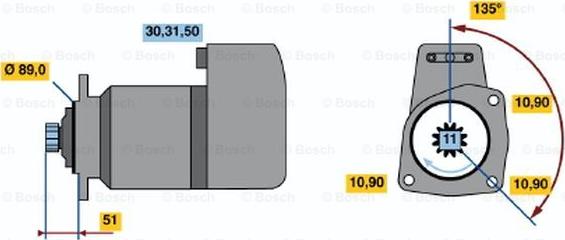 BOSCH 0 001 416 075 - Motorino d'avviamento autozon.pro