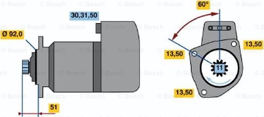 BOSCH 0 001 417 047 - Motorino d'avviamento autozon.pro