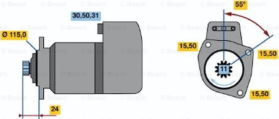 BOSCH 0 001 417 059 - Motorino d'avviamento autozon.pro