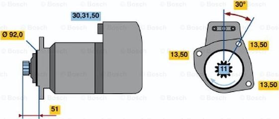 BOSCH 0 001 417 066 - Motorino d'avviamento autozon.pro