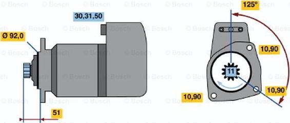 BOSCH 0 001 417 016 - Motorino d'avviamento autozon.pro