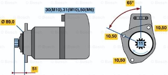 BOSCH 0 001 417 080 - Motorino d'avviamento autozon.pro