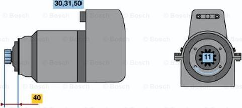 BOSCH 0 001 417 031 - Motorino d'avviamento autozon.pro