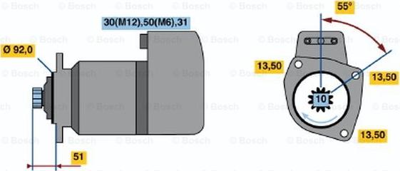 BOSCH 0 001 417 076 - Motorino d'avviamento autozon.pro