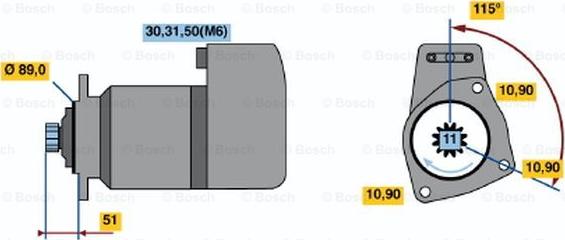 BOSCH 0 001 417 071 - Motorino d'avviamento autozon.pro