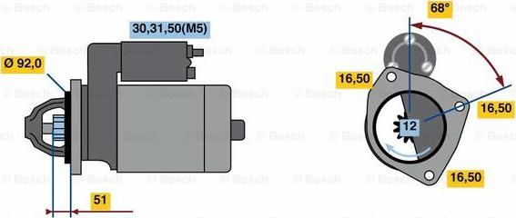 BOSCH 0 001 420 013 - Motorino d'avviamento autozon.pro