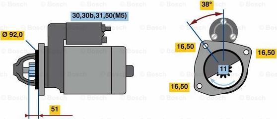 BOSCH 0 001 420 029 - Motorino d'avviamento autozon.pro