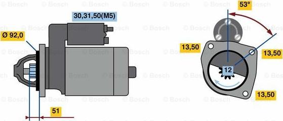 BOSCH 0 001 420 024 - Motorino d'avviamento autozon.pro