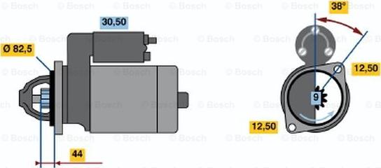 BOSCH 0 001 109 044 - Motorino d'avviamento autozon.pro