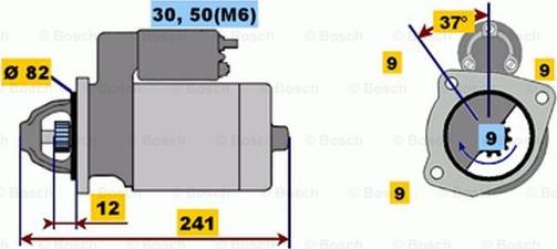 BOSCH 0 001 109 045 - Motorino d'avviamento autozon.pro