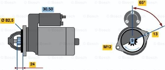 BOSCH 0 001 109 041 - Motorino d'avviamento autozon.pro