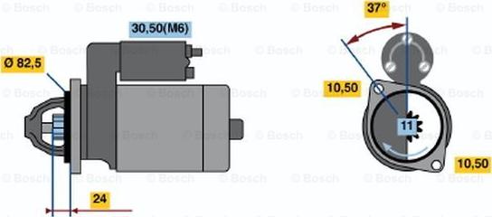 BOSCH 0 986 019 860 - Motorino d'avviamento autozon.pro