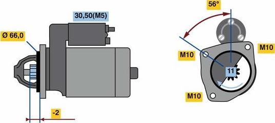 BOSCH 0 001 109 364 - Motorino d'avviamento autozon.pro