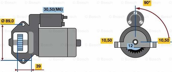 BOSCH 0 001 109 387 - Motorino d'avviamento autozon.pro