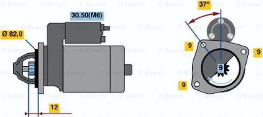 BOSCH 0 001 109 268 - Motorino d'avviamento autozon.pro