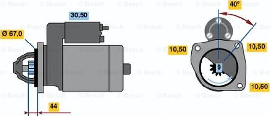 BOSCH 0 001 106 016 - Motorino d'avviamento autozon.pro