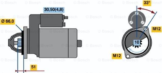 BOSCH 0 001 108 405 - Motorino d'avviamento autozon.pro