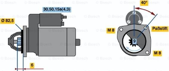 BOSCH 0 001 108 090 - Motorino d'avviamento autozon.pro