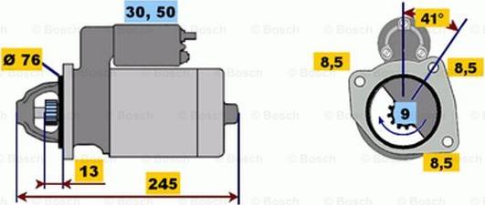 BOSCH 0 001 108 048 - Motorino d'avviamento autozon.pro