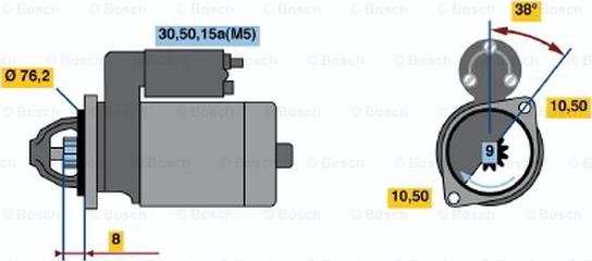 BOSCH 0 001 108 019 - Motorino d'avviamento autozon.pro