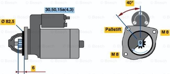 BOSCH 0 001 108 089 - Motorino d'avviamento autozon.pro