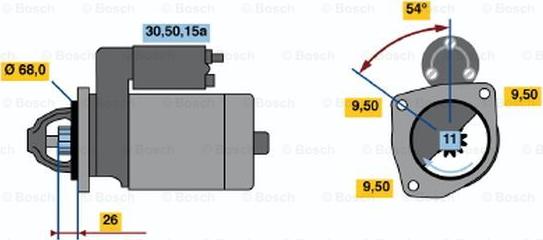 BOSCH 0 001 108 025 - Motorino d'avviamento autozon.pro