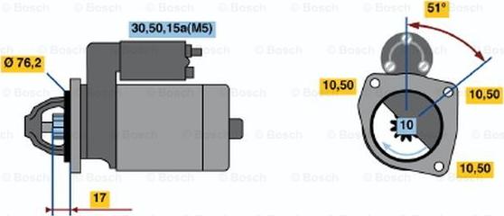 BOSCH 0 001 108 020 - Motorino d'avviamento autozon.pro