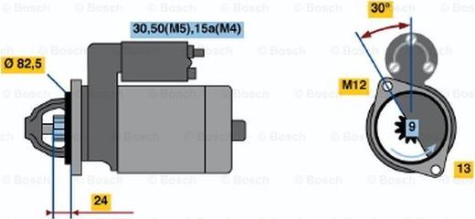 BOSCH 0 001 108 021 - Motorino d'avviamento autozon.pro