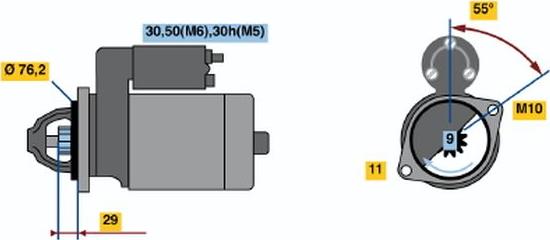 BOSCH 0001108196 - Motorino d'avviamento autozon.pro