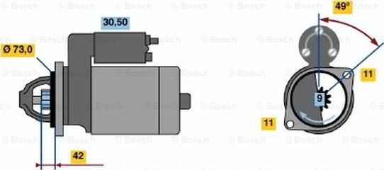 BOSCH 0 001 108 144 - Motorino d'avviamento autozon.pro