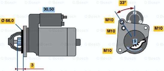 BOSCH 0 001 108 143 - Motorino d'avviamento autozon.pro