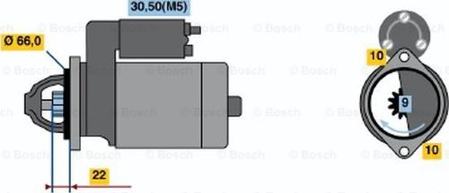 BOSCH 0 001 108 154 - Motorino d'avviamento autozon.pro