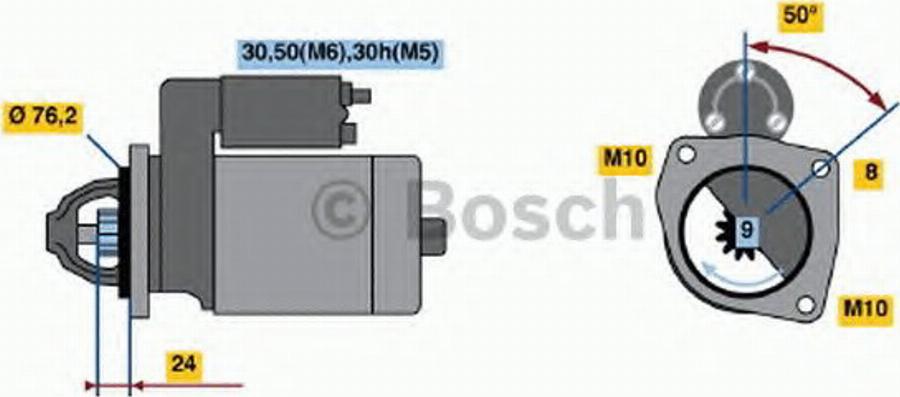 BOSCH 0 001 108 169 - Motorino d'avviamento autozon.pro