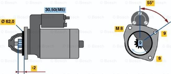 BOSCH 0 001 108 162 - Motorino d'avviamento autozon.pro