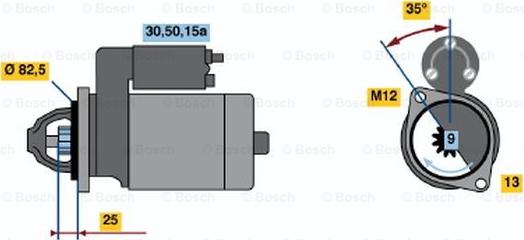 BOSCH 0 001 108 101 - Motorino d'avviamento autozon.pro