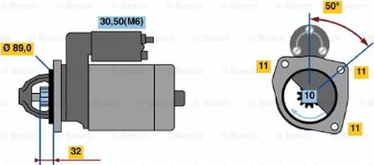 BOSCH 0 001 108 111 - Motorino d'avviamento autozon.pro