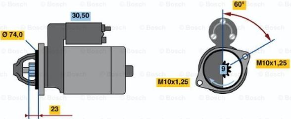 BOSCH 0 001 108 118 - Motorino d'avviamento autozon.pro