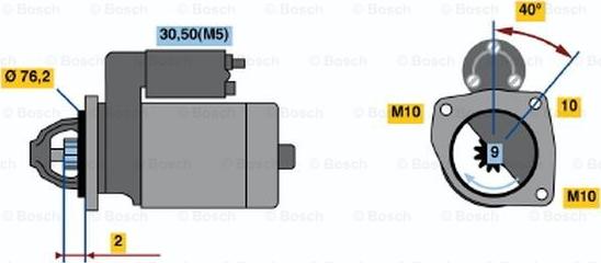 BOSCH 0 001 108 189 - Motorino d'avviamento autozon.pro